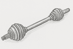 Fram Höger Drivaxel - S60 I, S80 I, V70 II